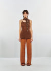 SWAYING 25 Early Fall Seamless Pointed Wool Straight Pants SW-SW25PF3B11C2-KF Coffee
